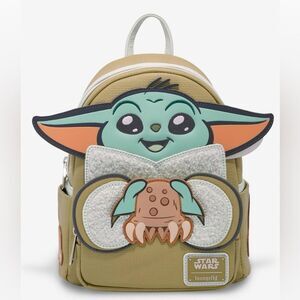 Loungefly Star Wars The Mandalorian Grogu With Crab Mini Backpack NWT